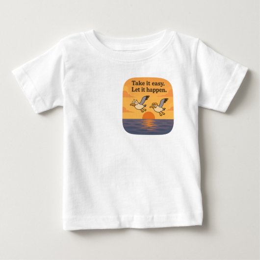T-shirt Pour Bébé Dérive et rêve (Devant)