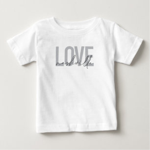T-shirt Pour Bébé Design cool minimaliste, simple et moderne Love Na