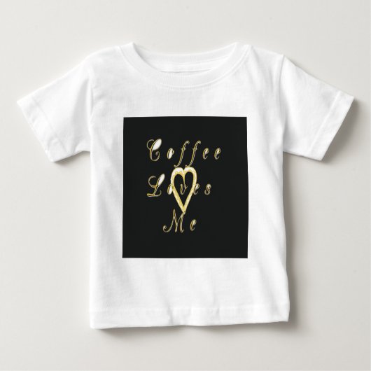T-shirt Pour Bébé Design crémeux pour les amateurs de café (Devant)