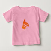 T-shirt Pour Bébé Design d'art incendie (Devant)