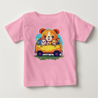 T-shirt Pour Bébé Design de camiseta de animais para crianças.