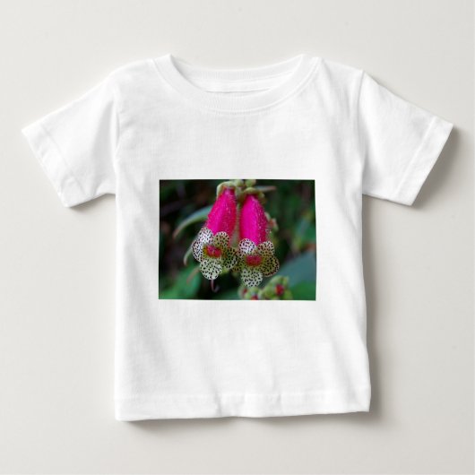 T-shirt Pour Bébé Design de fleurs léopard (Devant)