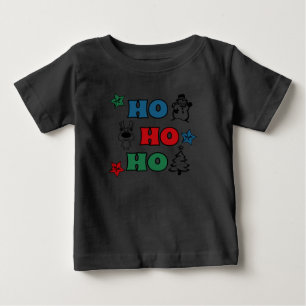 T-shirt Pour Bébé Design de Noël Ho-Ho-Ho