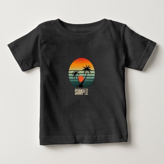 T-shirt Pour Bébé Design été avec inspiration (Devant)