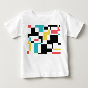 T-shirt Pour Bébé Design graphique géométrique moderne, amusant et c