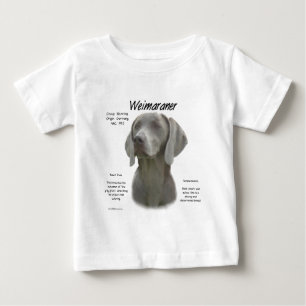 T-shirt Pour Bébé Design historique Weimaraner