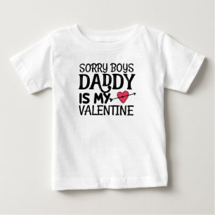 T-shirt Pour Bébé Désolé Boys papa est ma Saint Valentin