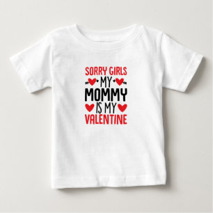 T-shirt Pour Bébé Désolé Filles Maman Est Ma Chemise Valentine