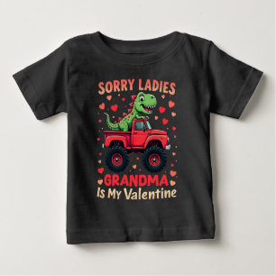 T-shirt Pour Bébé Désolé, Mesdames, grand-mère, c'est mon Valentin
