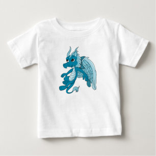 T-shirt Pour Bébé Dessin animé Blue Dragon