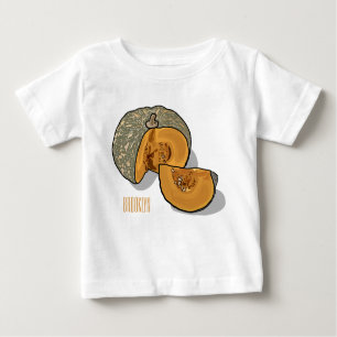 T-shirt Pour Bébé dessin animé citrouille