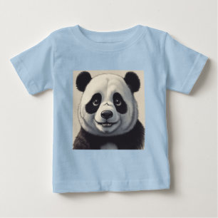 T-shirt Pour Bébé Dessin animé d'art de panda