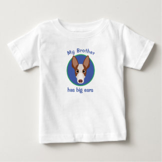 T-shirt Pour Bébé Dessin Animé de Chien Podenco Mignon