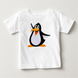 T-shirt Pour Bébé Dessin animé de manchot heureux