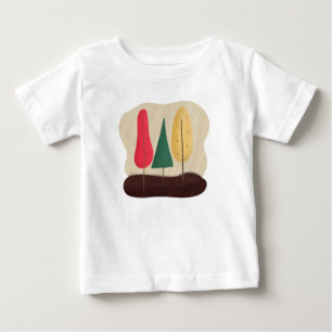 T-shirt Pour Bébé Dessin animé, forêt, arbres