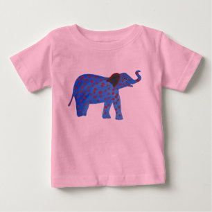 T-shirt Pour Bébé Dessin bleu Eléphant Tutu Bodysuit