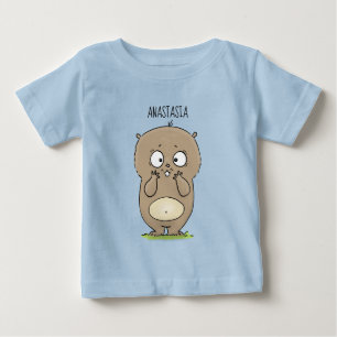 T-shirt Pour Bébé Dessin d'adorable hamster