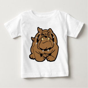 T-shirt Pour Bébé Dessin de Bulldog en anglais