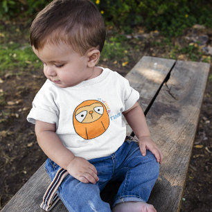 T-shirt Pour Bébé Dessin de la fente à sommeil multicolore