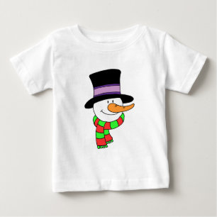 T-shirt Pour Bébé Dessin de Snowman