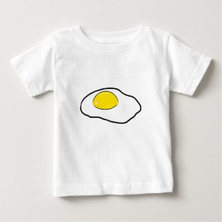 T-shirt Pour Bébé Dessin d'Oeuf Frit Dessin Oeufs Pochés Côté soleil