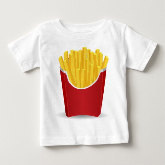 T-shirt Pour Bébé Dessin Français Fries (Devant)