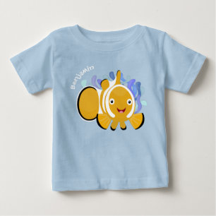 T-shirt Pour Bébé Dessin humoristique sur l'anénome du clown
