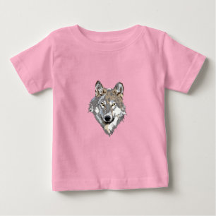 T-shirt Pour Bébé Destin animal d'amour de paix de nature de loup