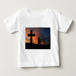 T-shirt Pour Bébé Destin d'amour de paix de Jésus de croix de foi de