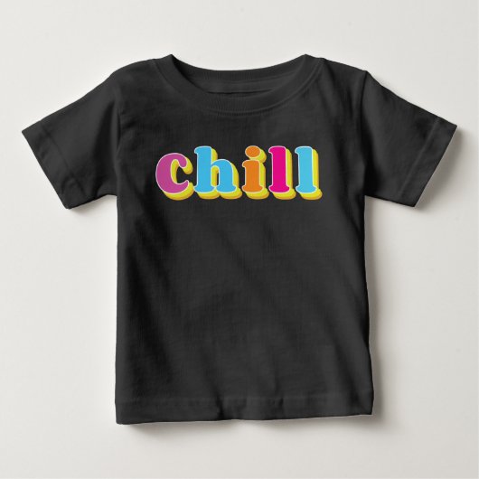 T-shirt Pour Bébé Détendez-vous (Devant)