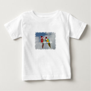 T-shirt Pour Bébé Deux ara Santa