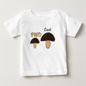 T-shirt Pour Bébé Deux champignons (Devant)