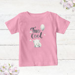 T-shirt Pour Bébé Deux Cool<br><div class="desc">Check out this "Two Cool" design, parfait pour celebrating the big 2! Ideal for todlers with a flair for fun, this graphic features a chill polar bear kicking back with a stylish balloon. It's a sweet and playful way to mark a second birthday on tees, onesies, and more. Your little...</div>