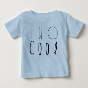 T-shirt Pour Bébé Deux Cool   Deuxième fête d'anniversaire