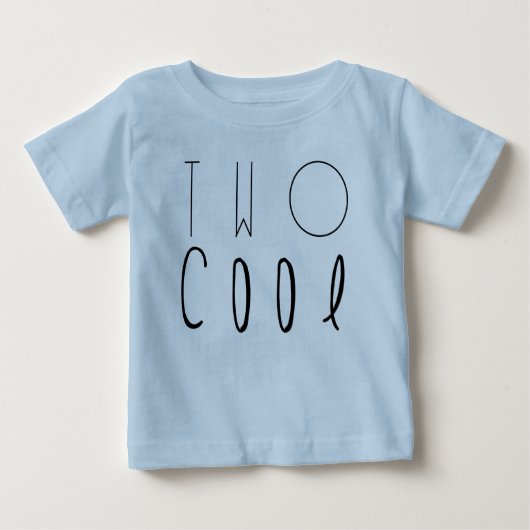 T-shirt Pour Bébé Deux Cool | Deuxième fête d'anniversaire (Devant)