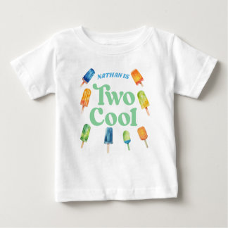 T-shirt Pour Bébé Deux Cool Popsicle Anniversaire