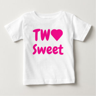 T-shirt Pour Bébé Deux doux 2e anniversaire