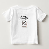 T-shirt Pour Bébé Deux glaces (Dos)