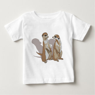 T-shirt Pour Bébé deux mâles de terre avec des ombres