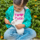 T-shirt Pour Bébé Deux mignons 2ème anniversaire