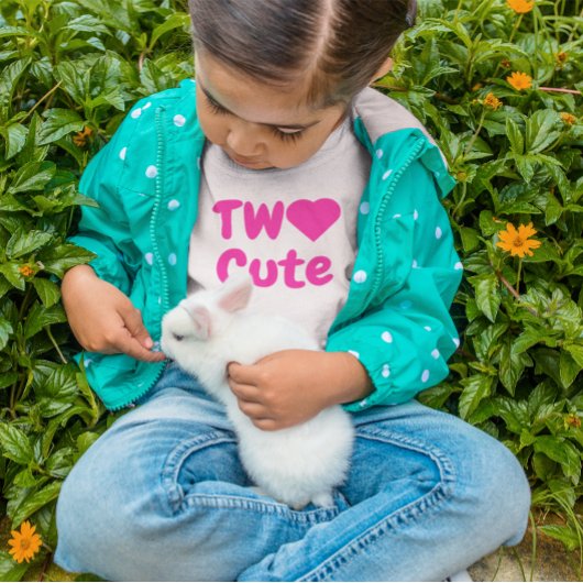 T-shirt Pour Bébé Deux mignons 2ème anniversaire