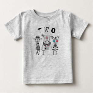 T-shirt Pour Bébé Deux Sauvages   T Shirt 2ème Anniversaire