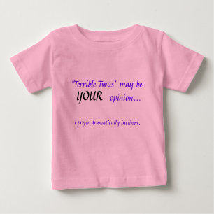 T-shirt Pour Bébé "Deux terribles" (fille)