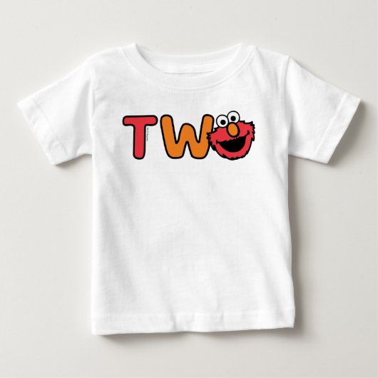 T-shirt Pour Bébé Deuxième anniversaire d'Elmo (Devant)