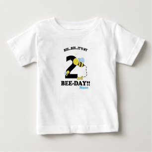 T-shirt Pour Bébé Deuxième fête d'abeilles du 2e anniversaire