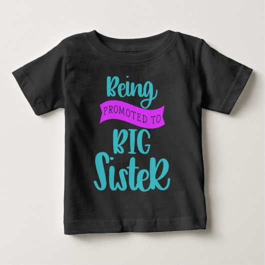 T-shirt Pour Bébé Devenir Grande Soeur (Devant)