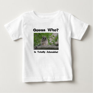 T-shirt Pour Bébé "Devinez qui" est adorable, habillement de bébé 