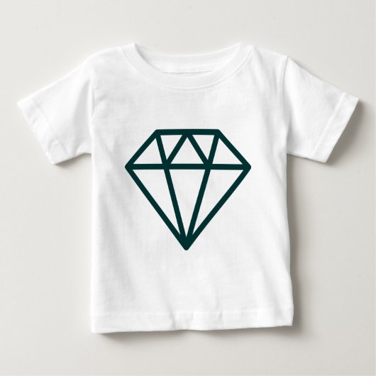 T-shirt Pour Bébé Diamant simple (Devant)