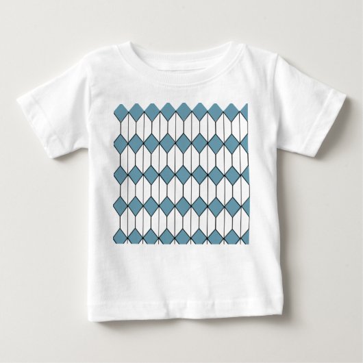T-shirt Pour Bébé Diamants Art déco et hexagones (Devant)