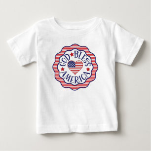 T-shirt Pour Bébé Dieu bénisse l'Amérique